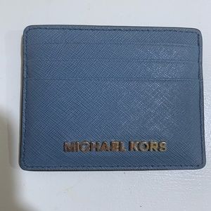Michael Kors Blue Card Wallet-super cute!!!